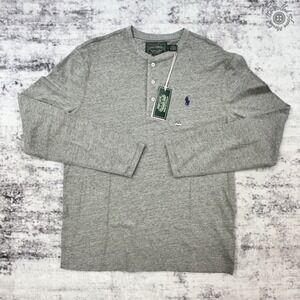 NWT Polo Country Authentic Dry Goods Ralph Lauren Henley Grey Heather - Medium